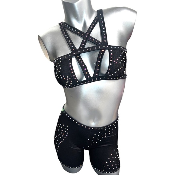 Black 2 piece Short Set
